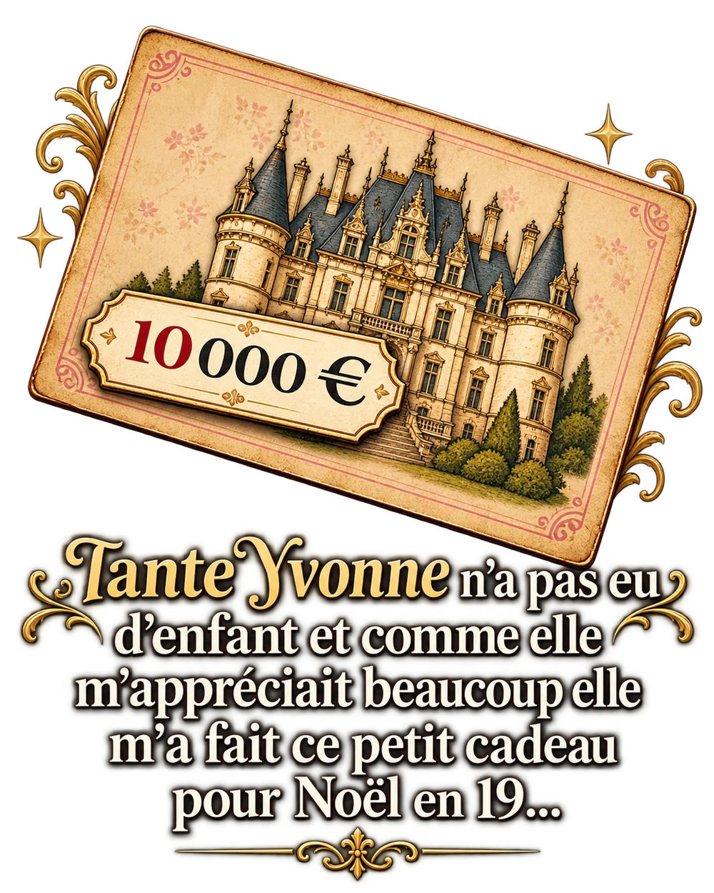 Un château illustré, 10 000 euros : l’histoire du cadeau de Tante Yvonne